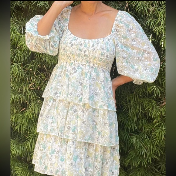 Storia Floral babydoll dress - Picture 2 of 5